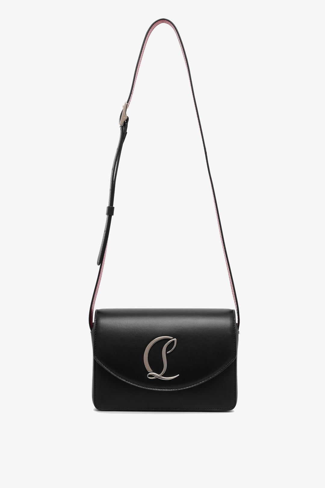 【送料&関税込】Christian Louboutin Loubi54 Small Shoulder B Loubi54 Small leather crossbody bag in black - Christian