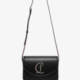 Loubi54 small black leather crossbody bag