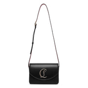 Loubi54 small black leather crossbody bag