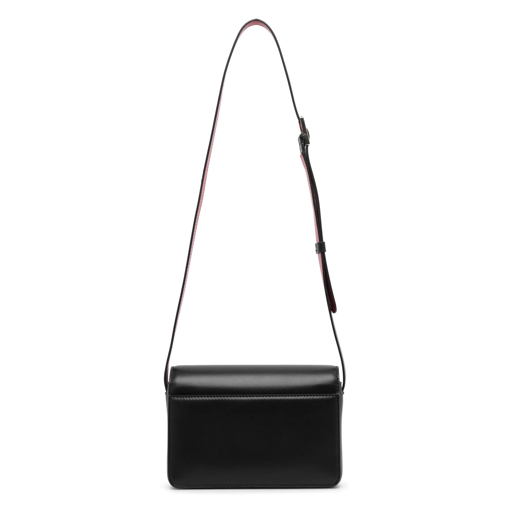【新品】Christian Louboutinルビ54レザー ショルダーバッグ Loubi54 croc-effect leather shoulder bag in black - Christian