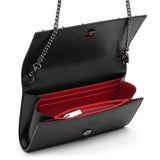 Paloma loubinthesky black leather wallet on chain