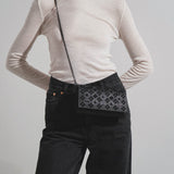 Paloma loubinthesky black leather wallet on chain
