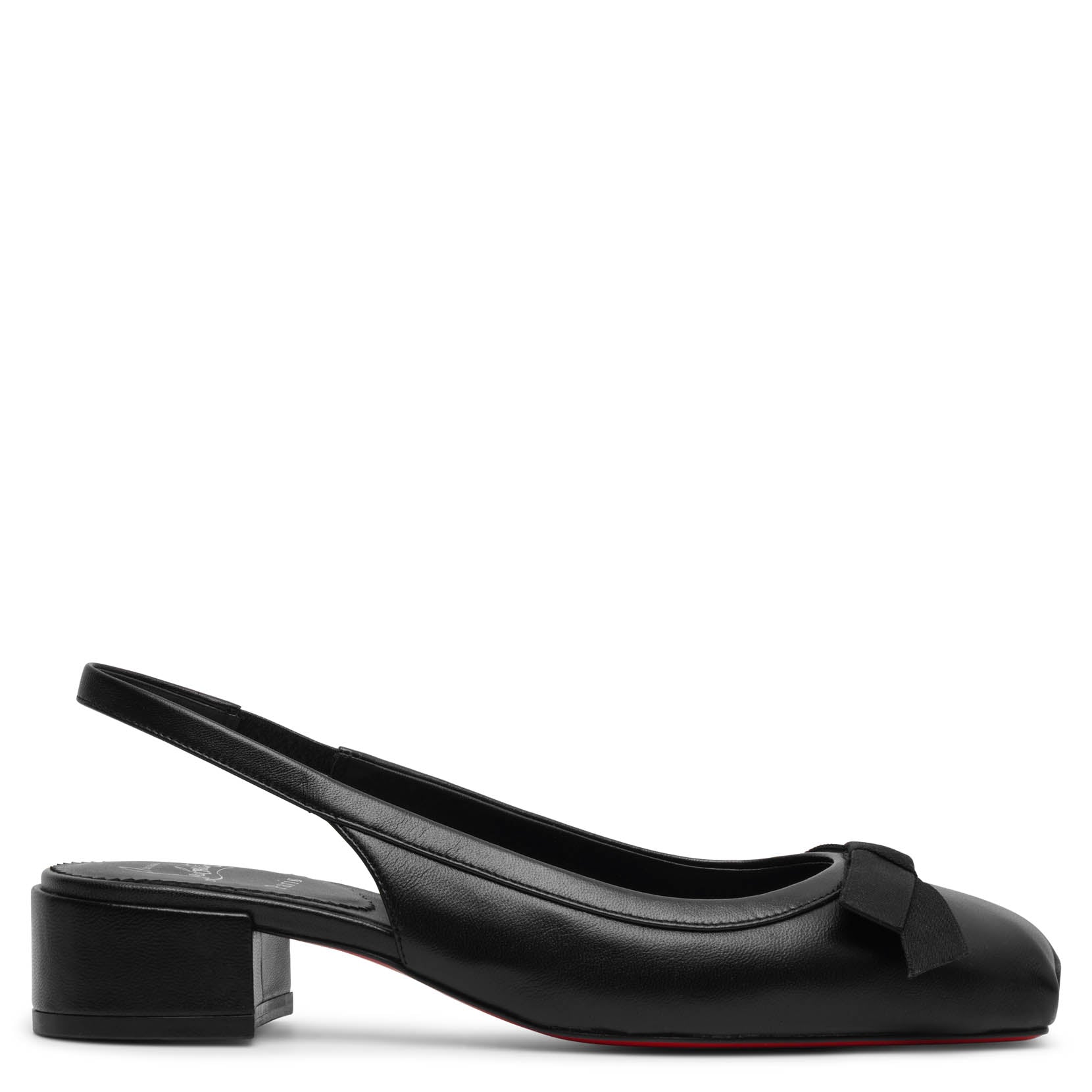 Christian Louboutin | Mamaflirt black leather sling pumps | Savannahs