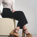 Super Calakala 130 brown suede sandals