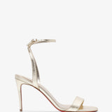 Loubigirl 85 platine leather sandals