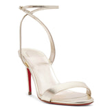 Loubigirl 85 platine leather sandals