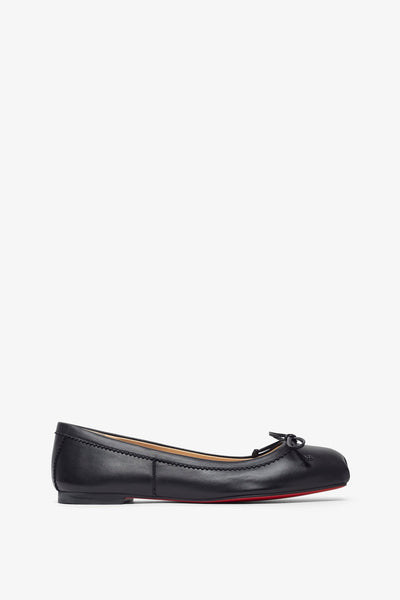 Mamadrague black leather ballerinas