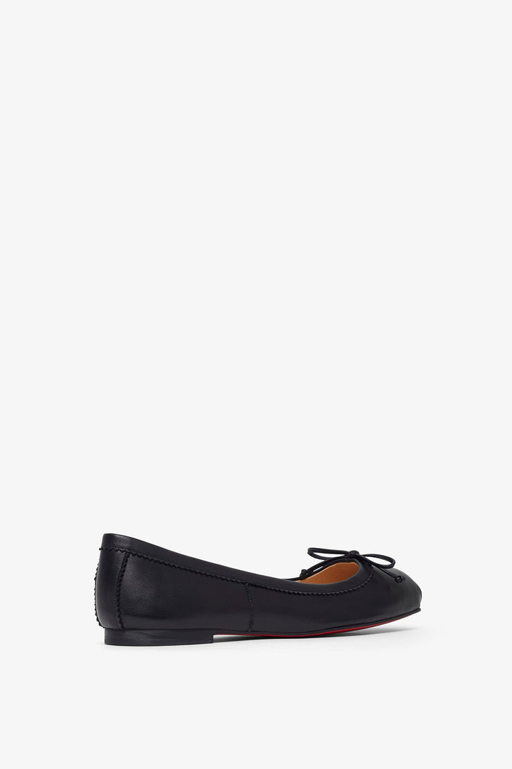 Mamadrague black leather ballerinas