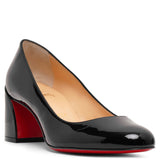 Miss Sab 55 black patent pumps