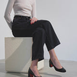 Miss Sab 55 black patent pumps