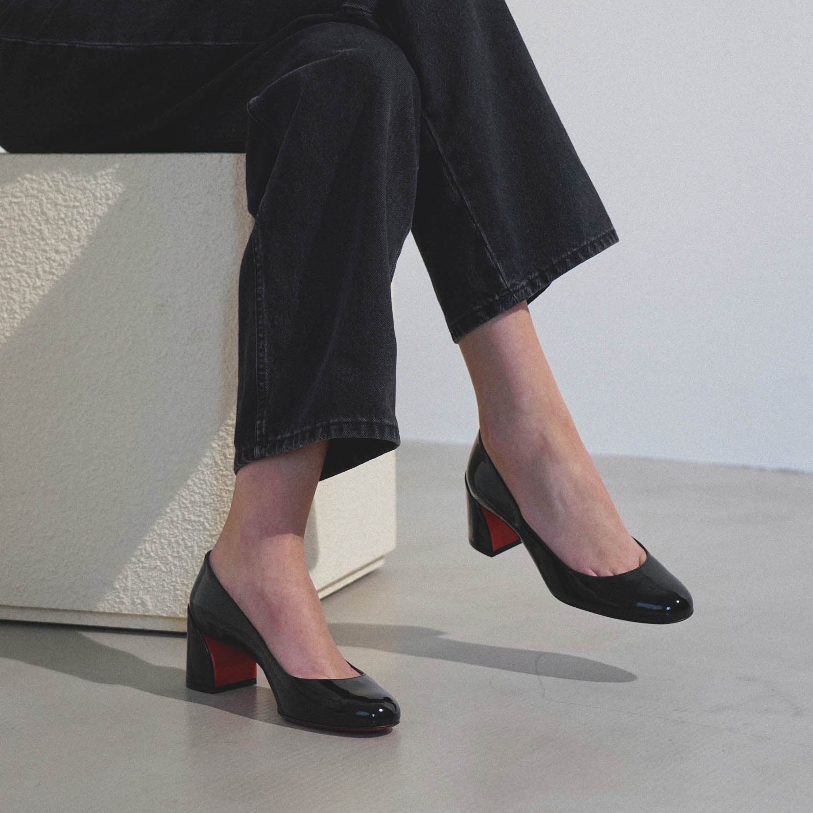 Christian Louboutin | Miss Sab 55 black patent pumps | Savannahs