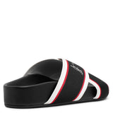 Hot Cross Donna black leather flats