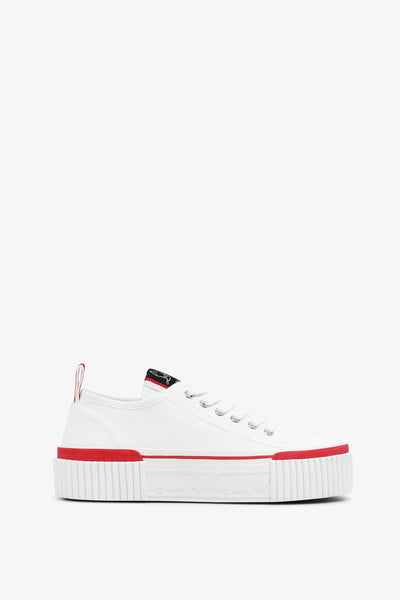 Christian Louboutin | Super Pedro white canvas sneakers  display picture 3