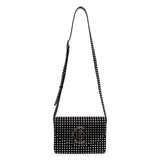 Loubi54 small black strass crossbody bag