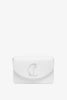 Loubi54 small white leather crossbody bag