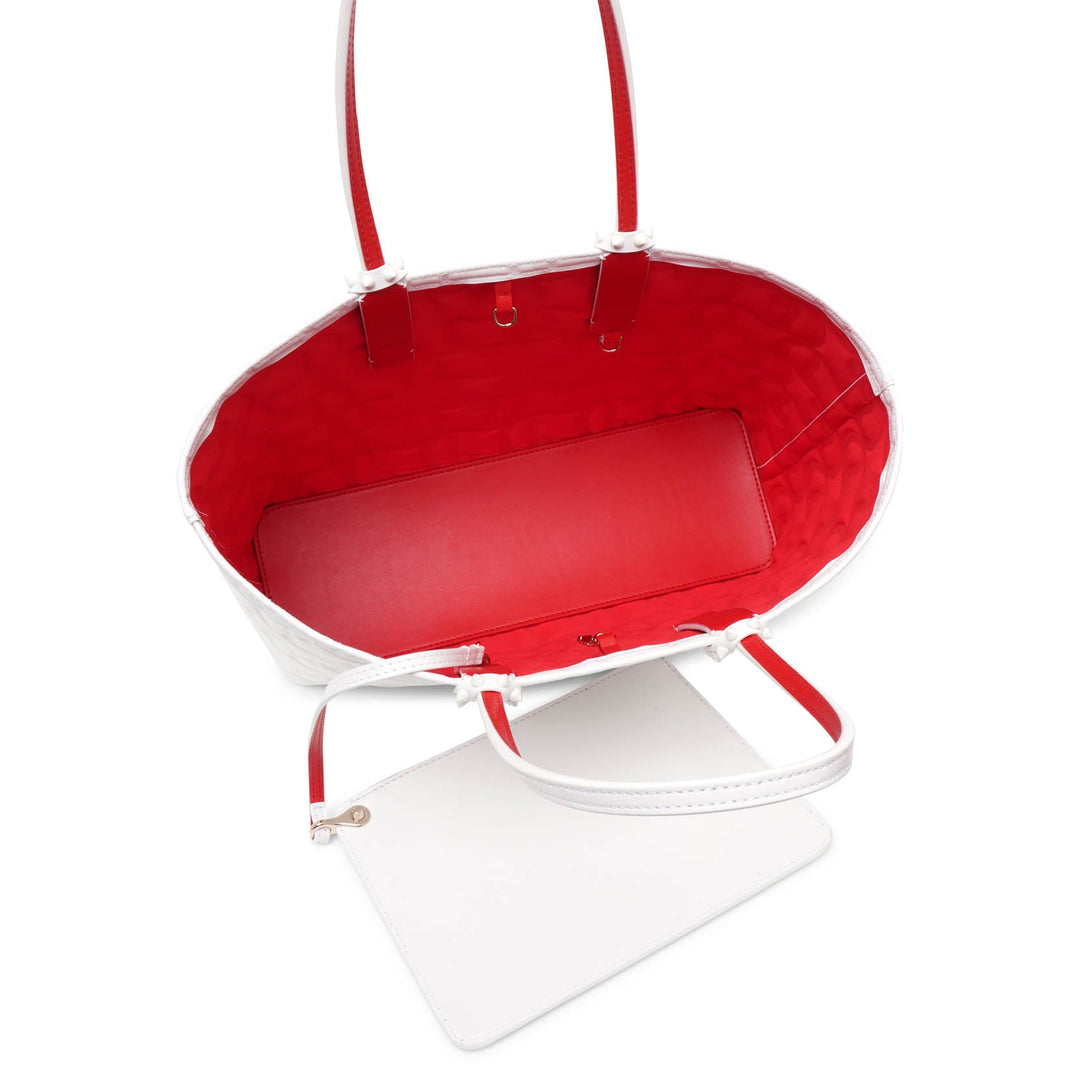 Christian Louboutin | Cabata small white leather bag | Savannahs