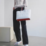 Cabata small white leather bag
