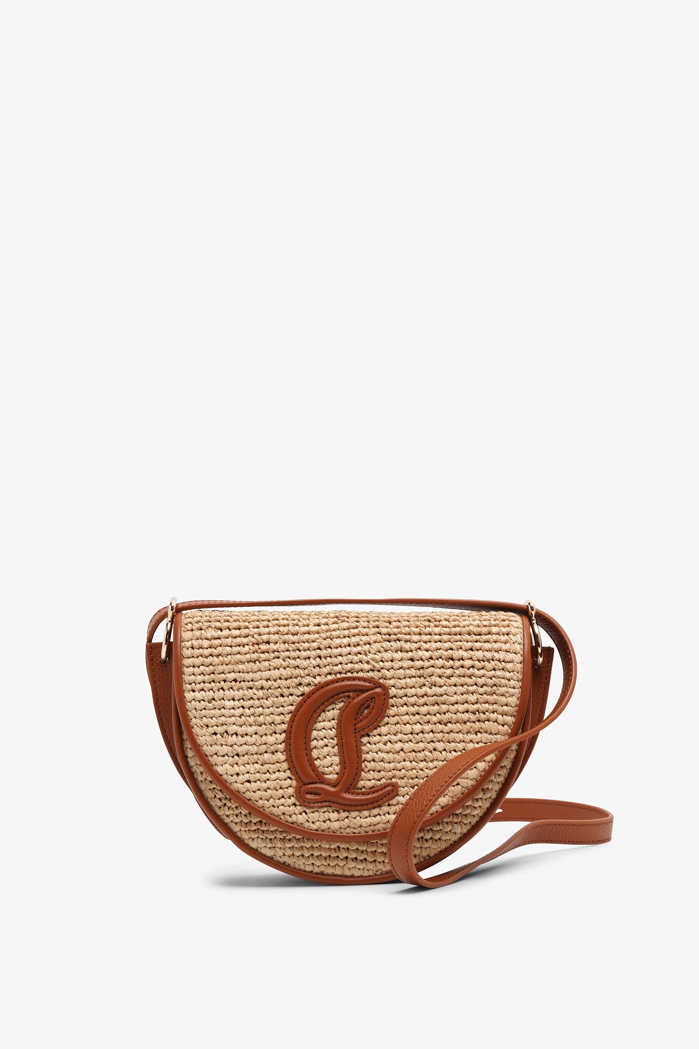 Christian Louboutin | By My Side raffia crossbody bag | Savannahs