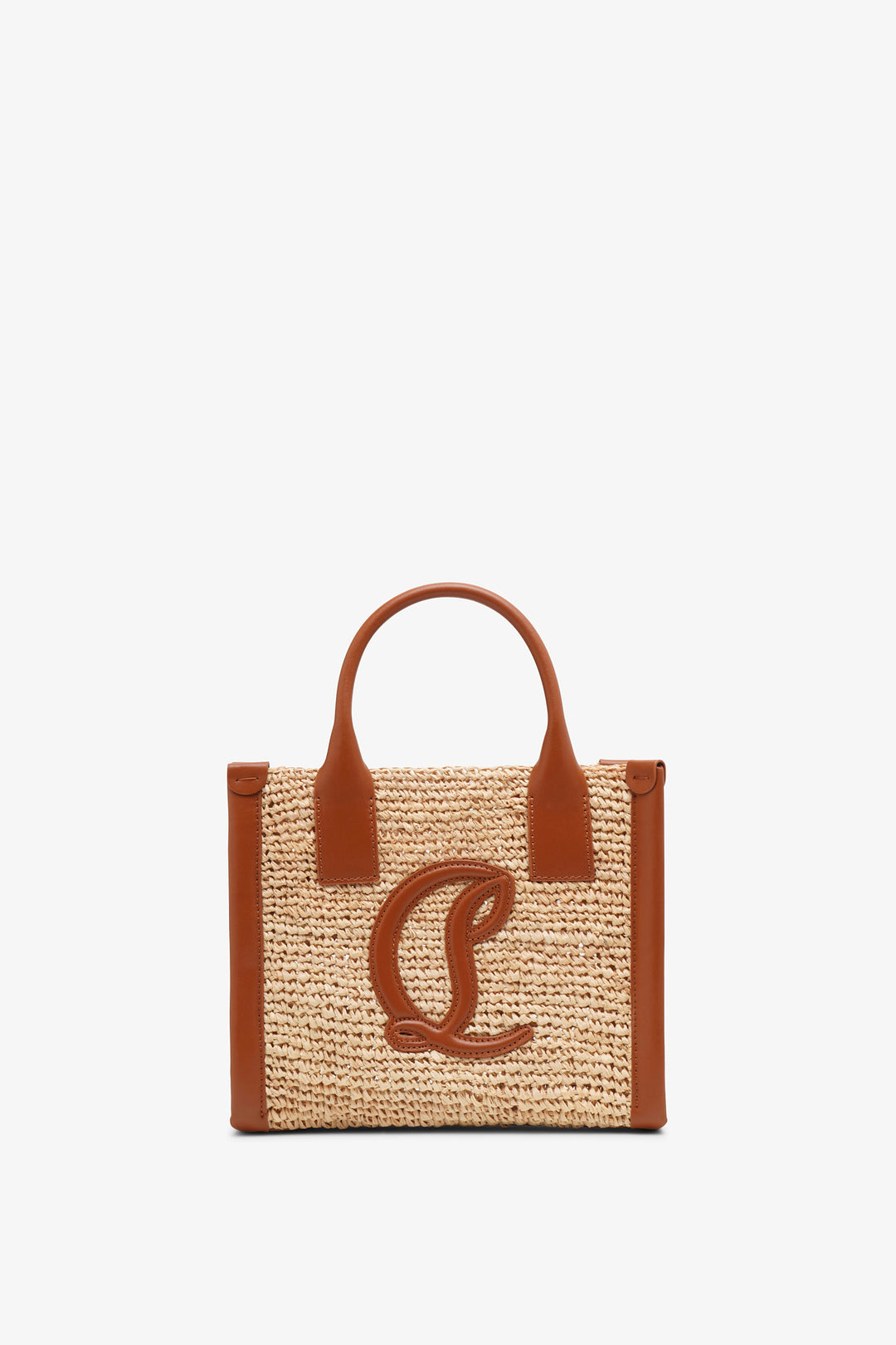 Christian Louboutin | By My Side mini raffia tote bag