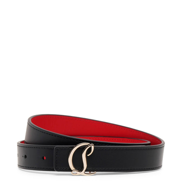 Christian Louboutin | CL Logo 25mm black leather belt  display picture 1