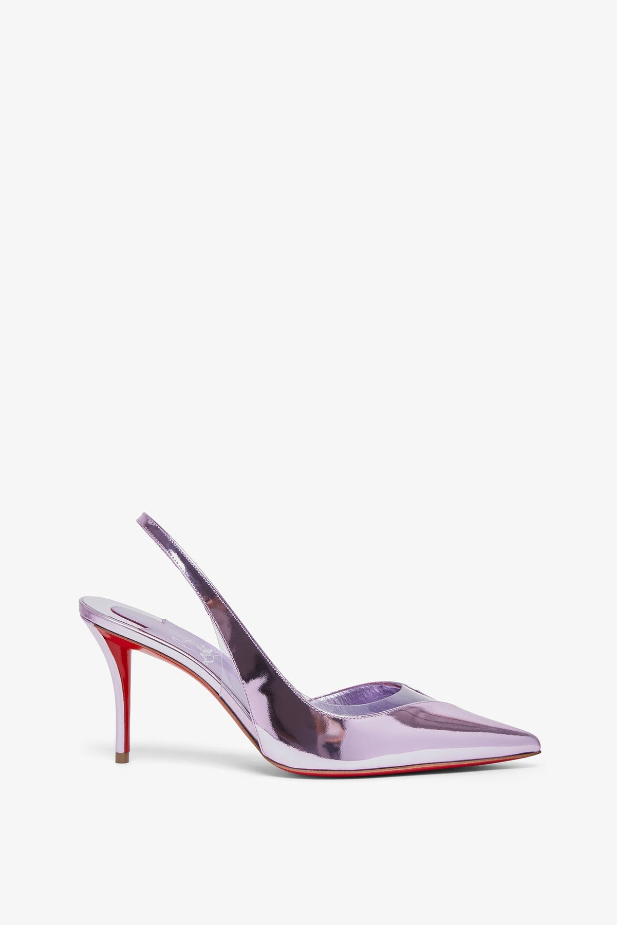 CHRISTIAN LOUBOUTIN POSTICHA 80 METALLIC SLINGBACKS 