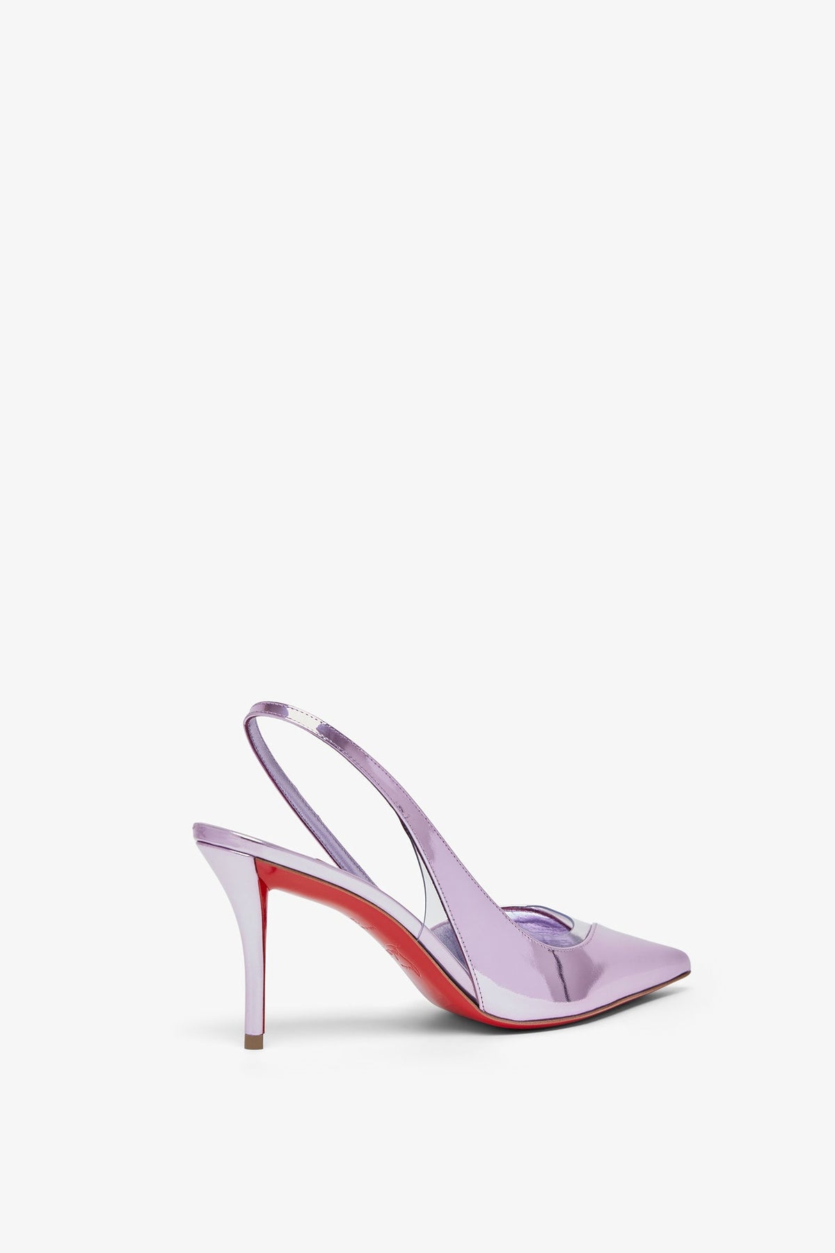 CHRISTIAN LOUBOUTIN POSTICHA 80 METALLIC SLINGBACKS 