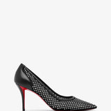 Apostropha 80 black mesh pumps