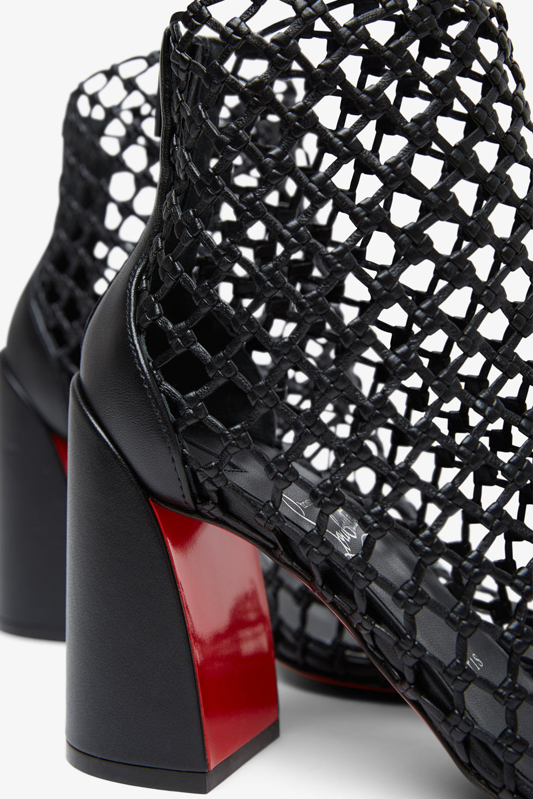 Christian Louboutin | Apostropha 80 black mesh pumps | Savannahs