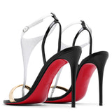 Athina 100 black sandals