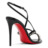 Tatooshka 100 black spikes sandals
