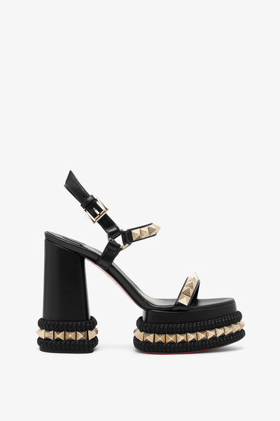 Christian Louboutin | Superaclou 130 black sandals | Savannahs