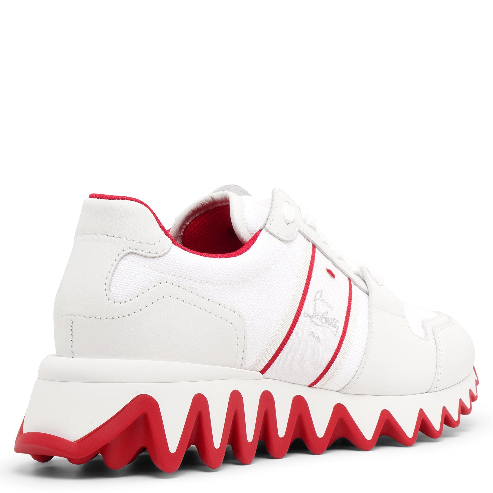 Shop Christian Louboutin Nastroshark Donna White Sneakers