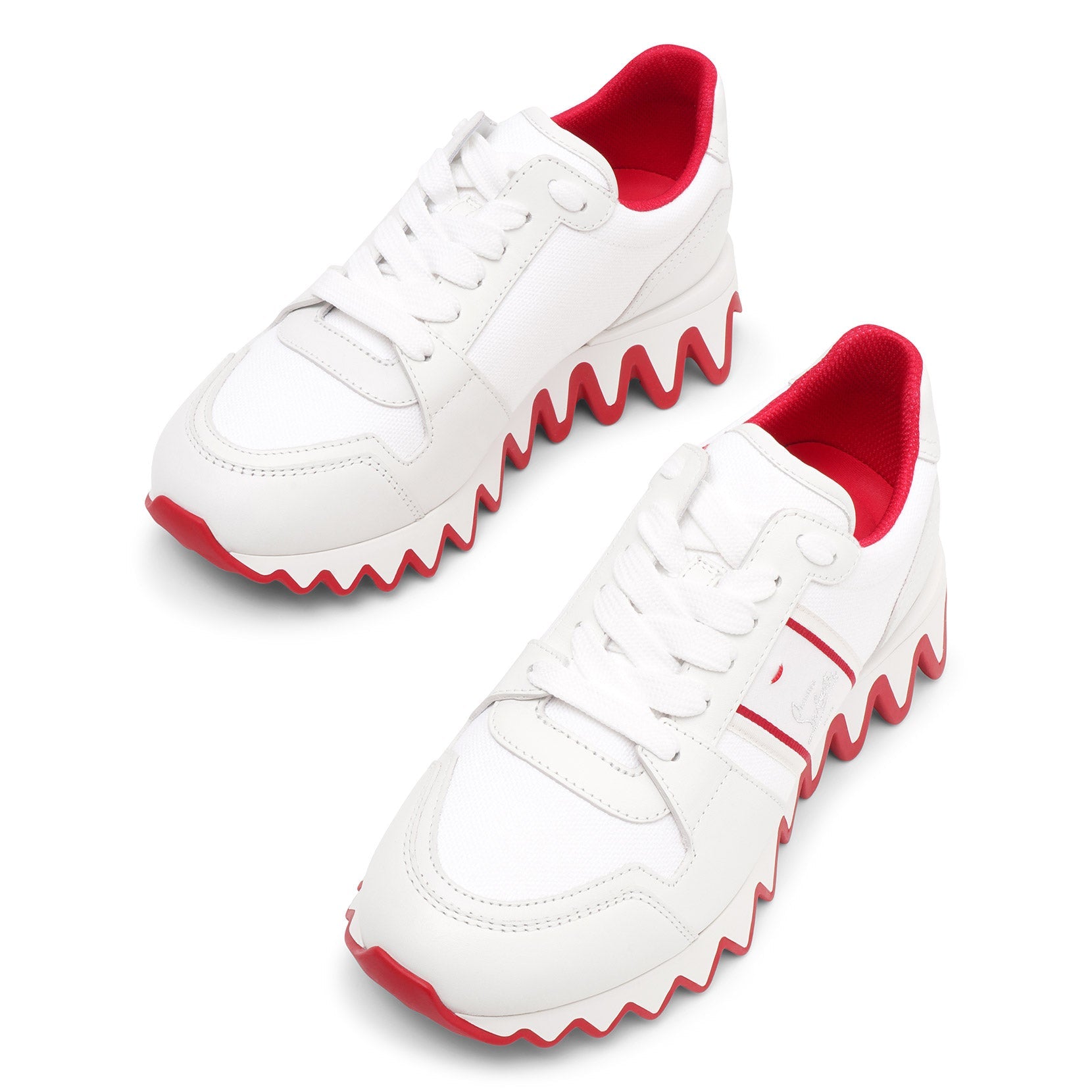 Shop Christian Louboutin Nastroshark Donna White Sneakers