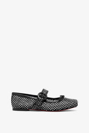 Mamastrapitina black mesh ballerinas