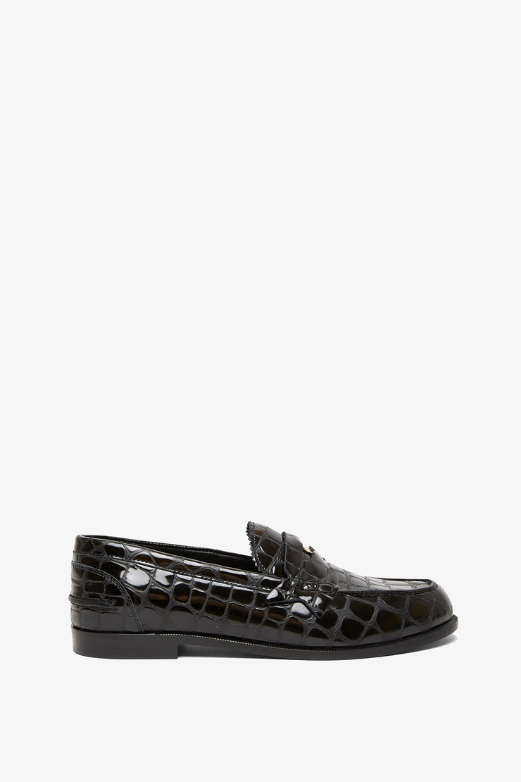 Penny donna black calf ali loafers