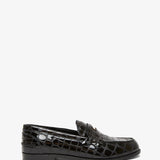Penny donna black calf ali loafers