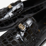 Penny donna black calf ali loafers
