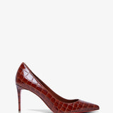 Kate 85 brown calf ali pumps