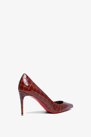 Kate 85 brown calf ali pumps