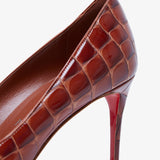 Kate 85 brown calf ali pumps