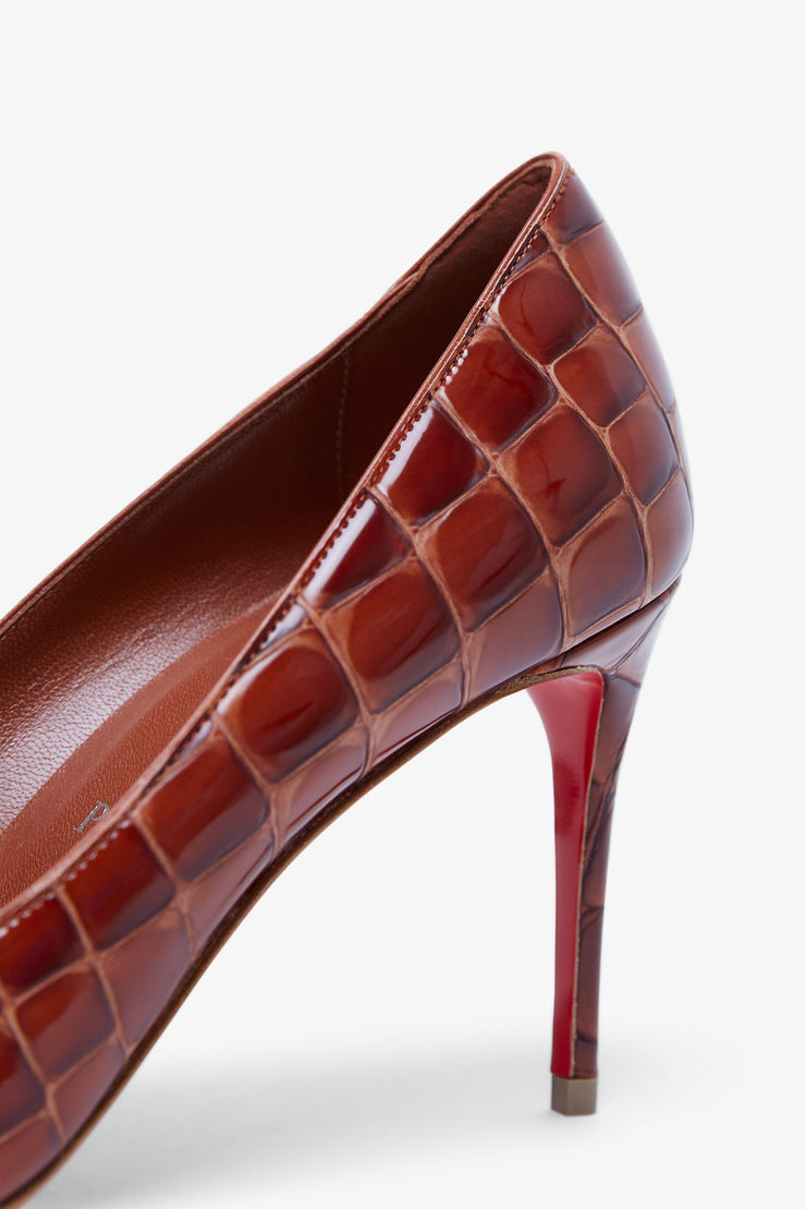 Kate 85 brown calf ali pumps