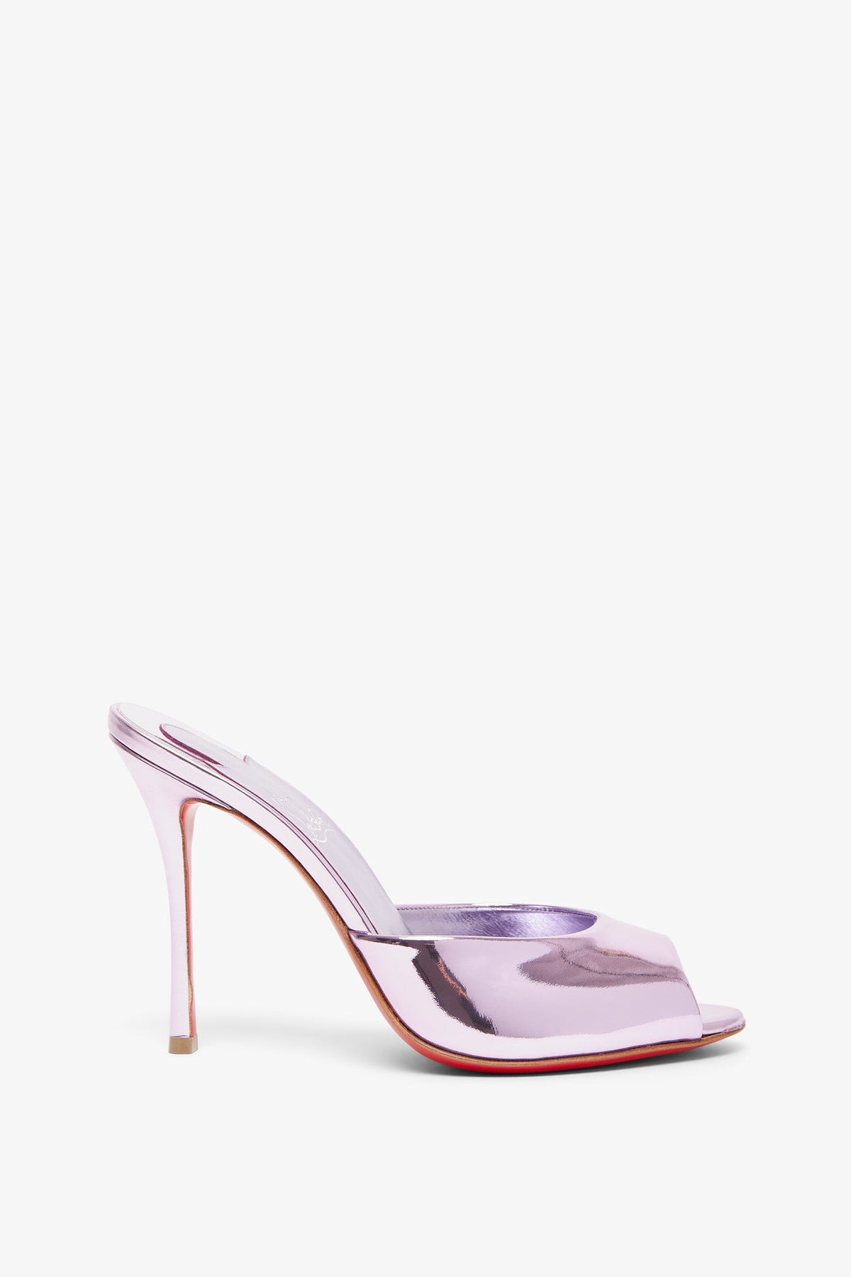 Shop Christian Louboutin Me Dolly 100 Metallic Mules