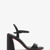 Miss Jane 85 black leather sandals