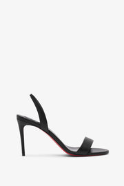 O Marylin 85 black leather sandals