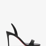 O Marylin 85 black leather sandals