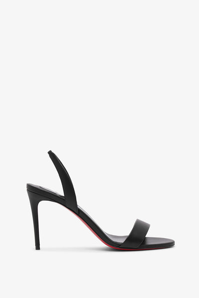 Christian Louboutin | O Marylin 85 black leather sandals | Savannahs