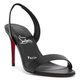 O Marylin 85 black leather sandals