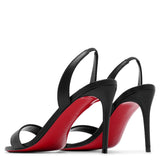 O Marylin 85 black leather sandals
