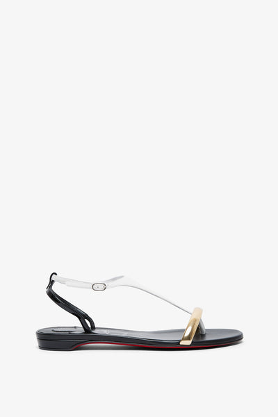 Christian Louboutin GALERIA Studded Ankle Strap Flat Sandals
