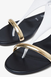 Athinita black flat sandals